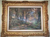 Victor Pierre Menard  Huile sur toile  Sous bois  Cadre75x58cm.jpg